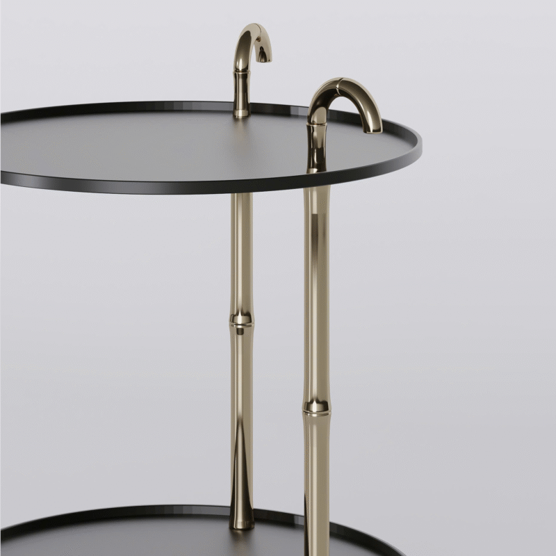 Bar cart tròn Bar cart tròn