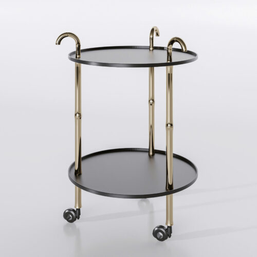 Bar cart tròn
