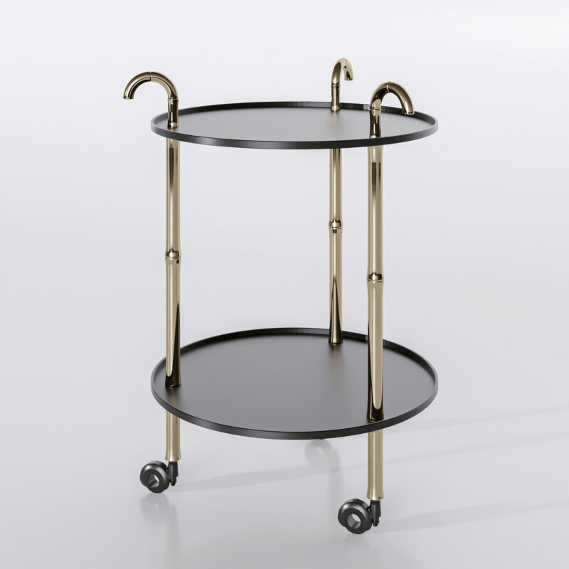 Bar cart tròn Bar cart tròn