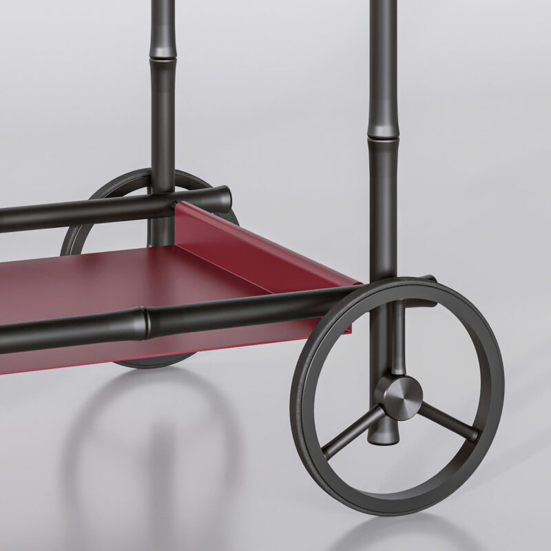 bar cart chưa có bánh phụ bar cart