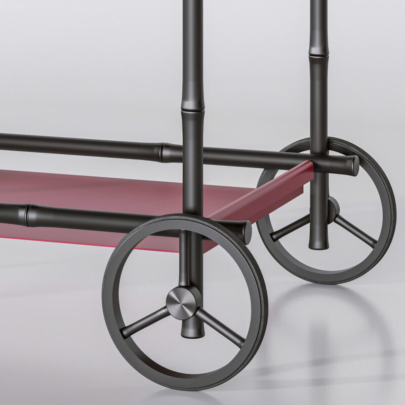 bar cart chưa có bánh phụ bar cart