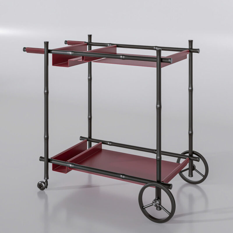 Bar cart Tịnh Viên ( Có bánh phụ) Bar cart Tịnh Viên ( Có bánh phụ)