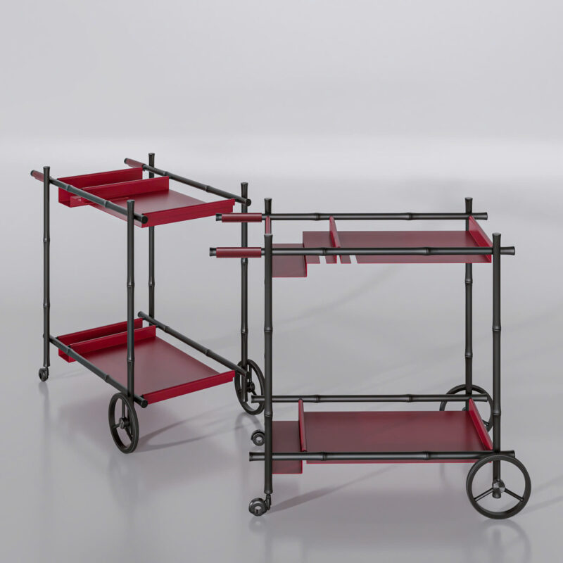 Bar cart Tịnh Viên ( Có bánh phụ) Bar cart Tịnh Viên ( Có bánh phụ)