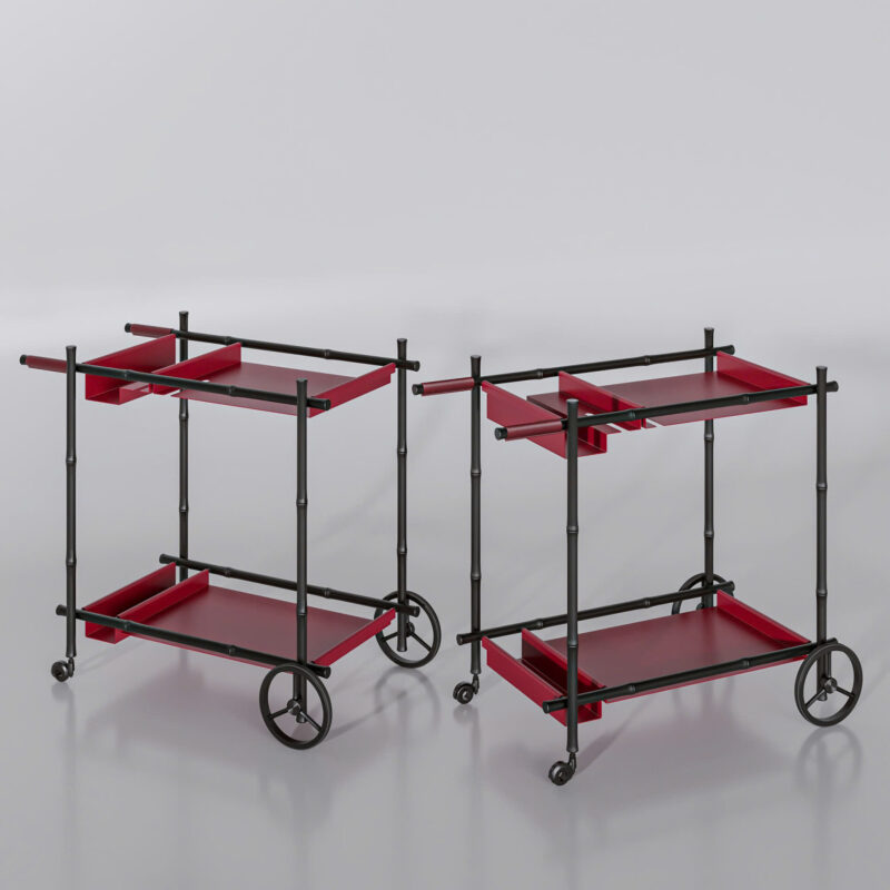 Bar cart Tịnh Viên ( Có bánh phụ) Bar cart Tịnh Viên ( Có bánh phụ)
